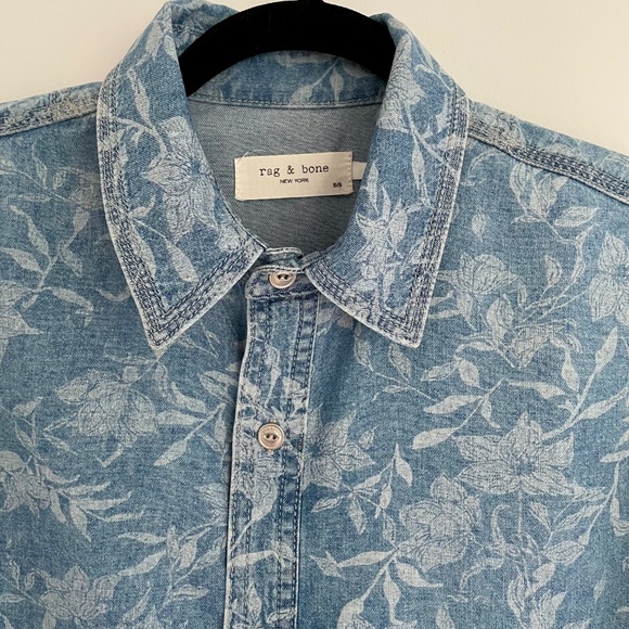 Rag & bone  Cropped Denim Shirt - Picture 3 of 8